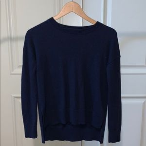 Navy blue aritzia wool sweater